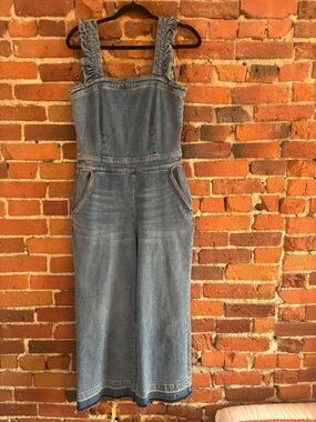 Blank NYC Light Blue Denim Jeans Overalls